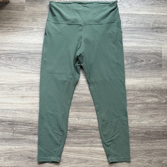 Lululemon Athletica 25” Olive Leggings 12 - Picture 1 of 6